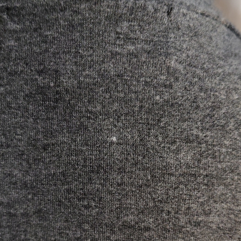 NAIF Gray Open-Front Cardigan with White Knit Top - Picture 4 of 6